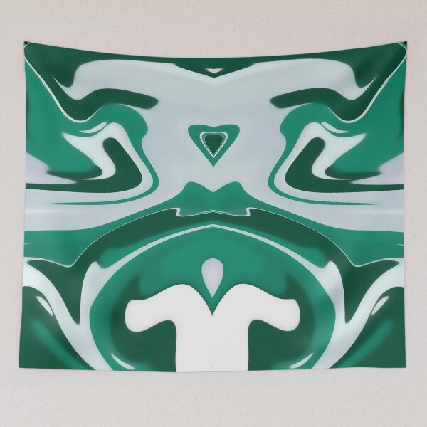 Item preview, White Green Marble Liquid Artwork designed and sold by Repayh.