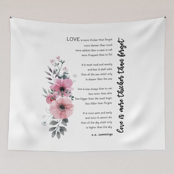Item preview, Love is more thicker than forget Poem designed and sold by Nicz Design Studio.