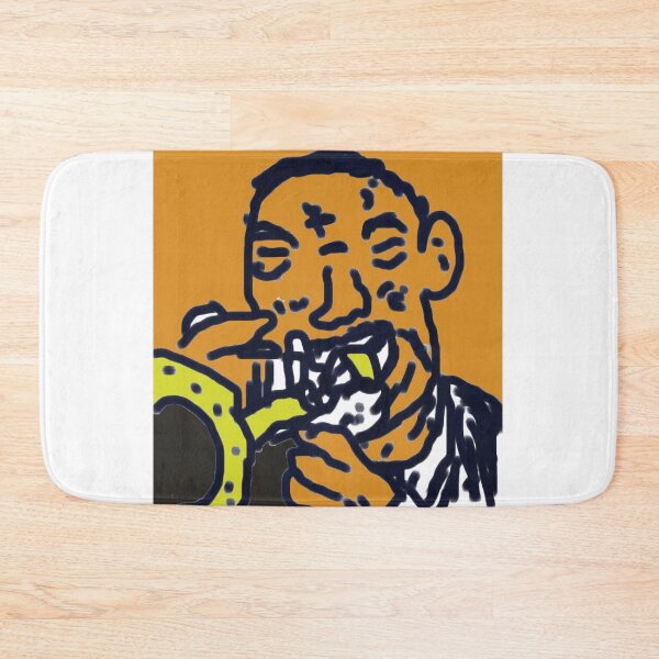 Item preview, Blowing the Changes, Horn, bebop,  Cool Jazz Man with trumpet,bop designed and sold by Stacey Lazarus.