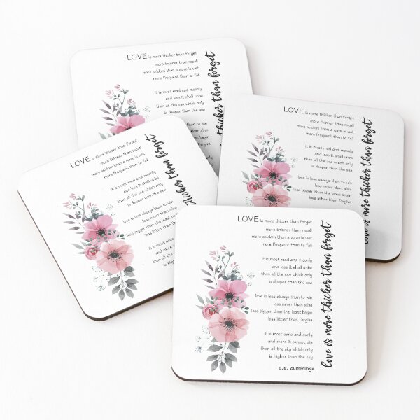 Item preview, Love is more thicker than forget Poem designed and sold by Nicz Design Studio.