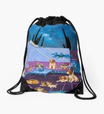 LIKE DOGS AND CATS Drawstring Bag