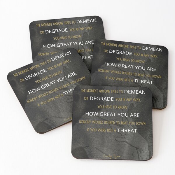 Item preview, Cicely Tyson Inspirational Quote - Black Background designed and sold by denofartists.