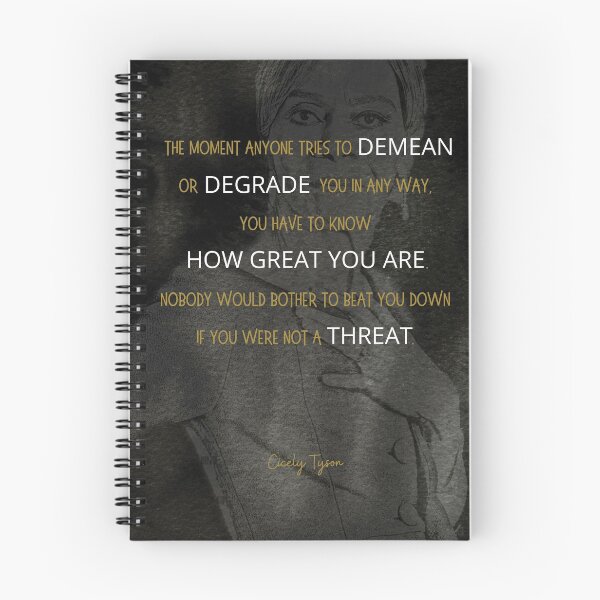 Item preview, Cicely Tyson Inspirational Quote - Black Background designed and sold by denofartists.