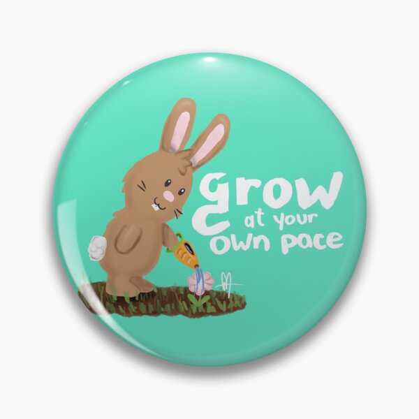 Item preview, Grow at your own pace - Growth Mindset - Bunny Gardener  designed and sold by adevenneyart.