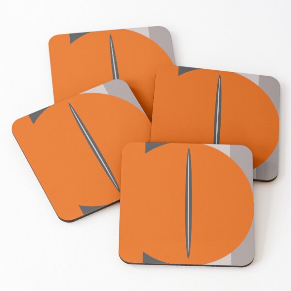 Item preview, Orange Strikes Yellow - Minimalist Geometric Abstract 01 designed and sold by vortexatelier.