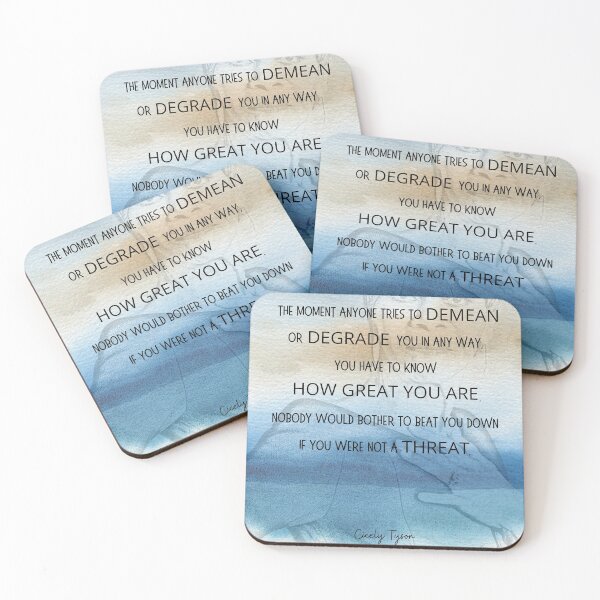 Item preview, Cicely Tyson Inspirational Quote - Blue Background designed and sold by denofartists.