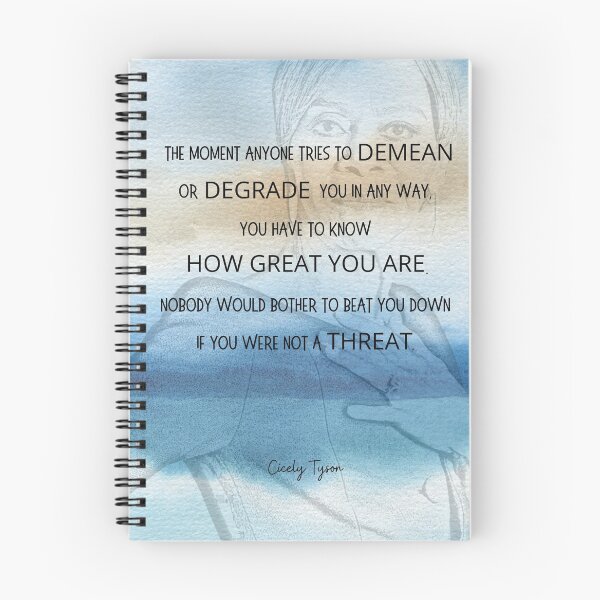 Item preview, Cicely Tyson Inspirational Quote - Blue Background designed and sold by denofartists.