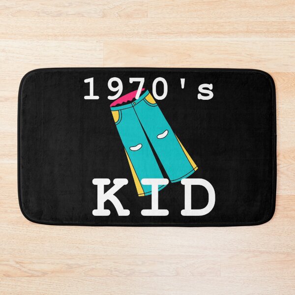 Item preview, 1970s Kid T-shirt, Retro Vintage Colorful Hippie Bell Bottoms Flares T-shirt White Ink designed and sold by KananiandKiki.