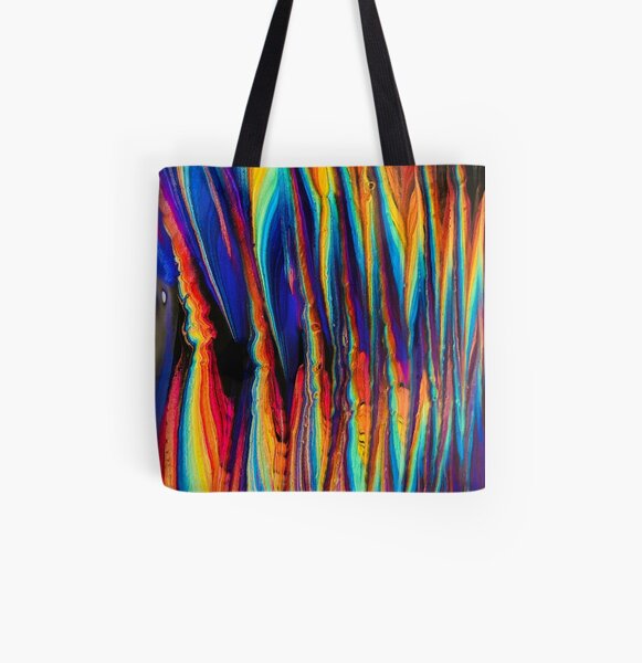 Zig Zag All Over Print Tote Bag