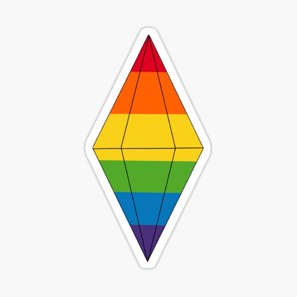 Pride Plumbob Sticker For Sale By Caseyhite Redbubble