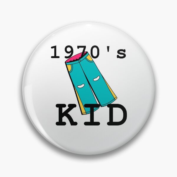 Item preview, 1970s Kid T-shirt, Retro Vintage Colorful Hippie Bell Bottoms Flares T-shirt Black Ink designed and sold by KananiandKiki.