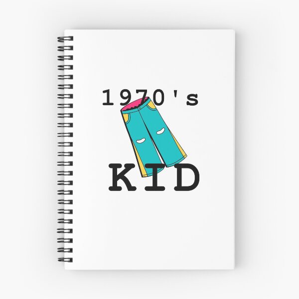 Item preview, 1970s Kid T-shirt, Retro Vintage Colorful Hippie Bell Bottoms Flares T-shirt Black Ink designed and sold by KananiandKiki.
