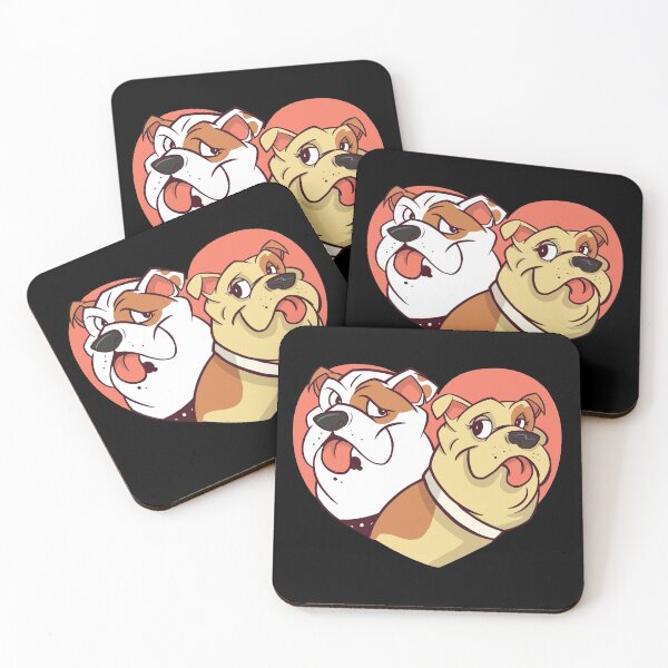 Item preview, Bulldogs in Love designed and sold by Animal Gifts For Animal Lovers.