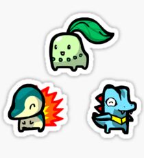 Chibi Gen 2 Starters Sticker