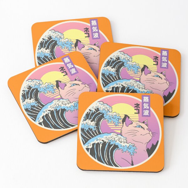 Item preview, Vaporwave Cat designed and sold by Animal Gifts For Animal Lovers.