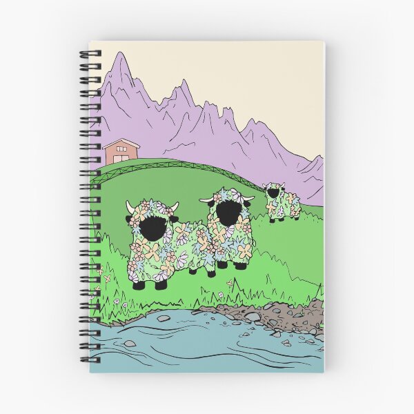 Item preview, Flower Sheep in the Spring Alps designed and sold by Otter-Grotto.