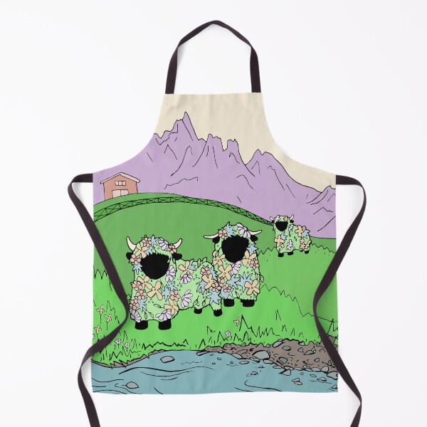 Item preview, Flower Sheep in the Spring Alps designed and sold by Otter-Grotto.