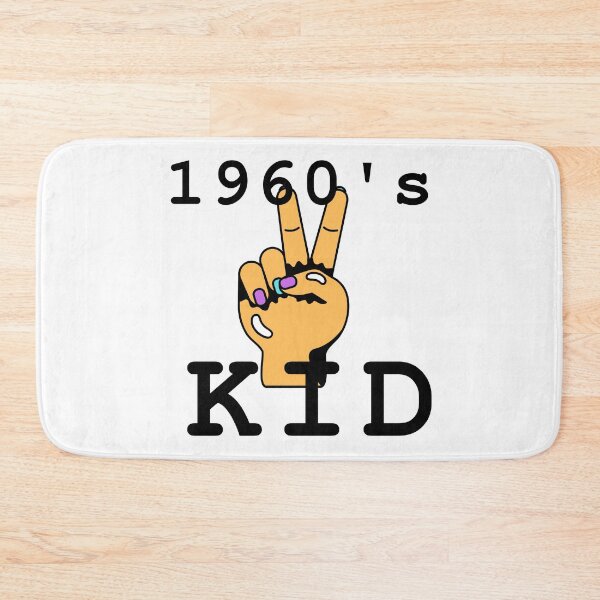 Item preview, 1960s Kid T-shirt, Retro Vintage Colorful Hippie Peace T-shirt Black Ink designed and sold by KananiandKiki.