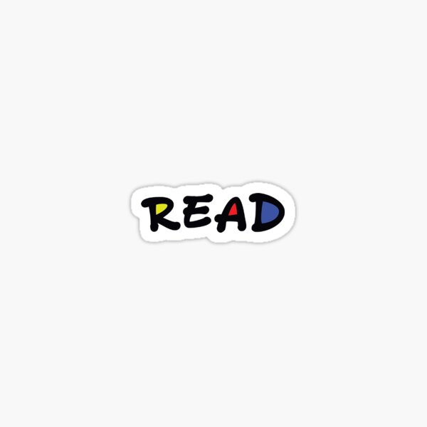 Colorful "Read" to express yourself! Sticker
