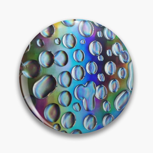 Black Holo Drips Pin