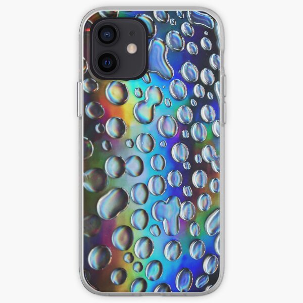 Black Holo Drips iPhone Soft Case