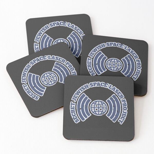 Item preview, Secret Jewish Space Laser Project Logo Satire - Distressed Blue designed and sold by Chubuter.