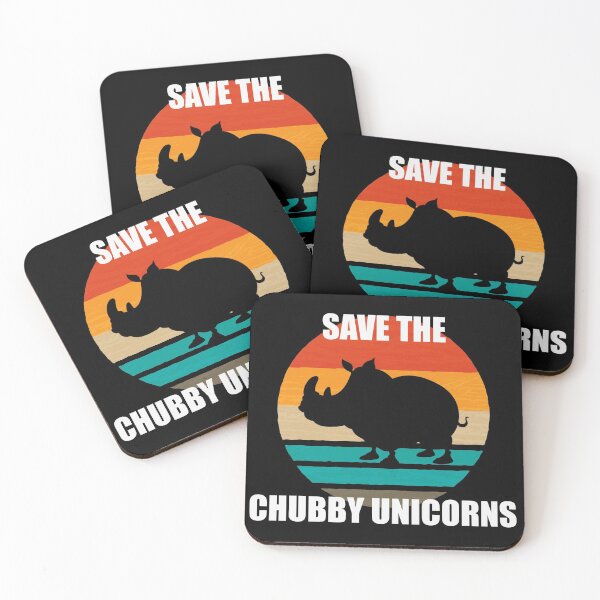 Item preview, Save the Chubby Unicorns designed and sold by Animal Gifts For Animal Lovers.