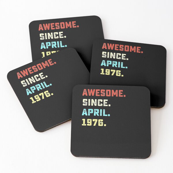Item preview, 45th Birthday Gifts For Awesome Since April 1976 designed and sold by lolahomya.