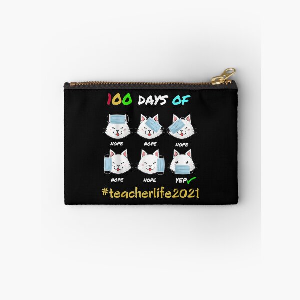 Item preview, 100 Days Of School Teacher Cat Wearing Mask Wrong designed and sold by lolahomya.