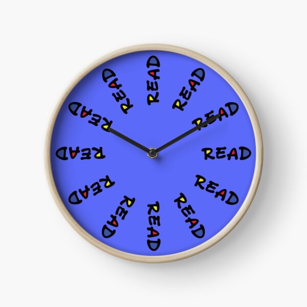 Blue "Read" Clock