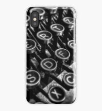 Old vintage typewriter iPhone Case