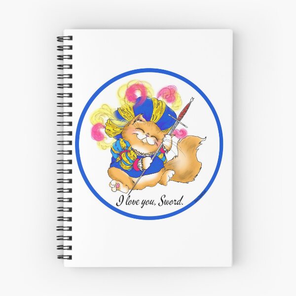 Item preview, “I love you, sword” said the Landsknecht Kitty designed and sold by Bonnie Scott.