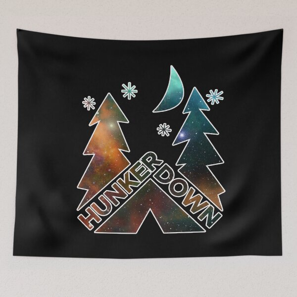 Item preview, Hunker Down Camping Space & Stars designed and sold by d247.