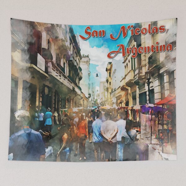 Item preview, San Nicolas, Argentina Water Color Art Work designed and sold by Uaryan.