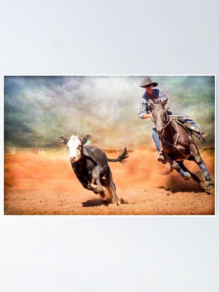 "Ride Em Cowboy" Poster by colinsart Redbubble