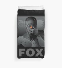 Gray Fox Duvet Cover