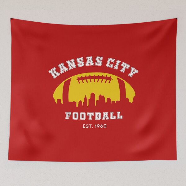 Item preview, Football Fans Est.196 Old Vintage Style Classic Kansas City Football designed and sold by chris-ellis-art.