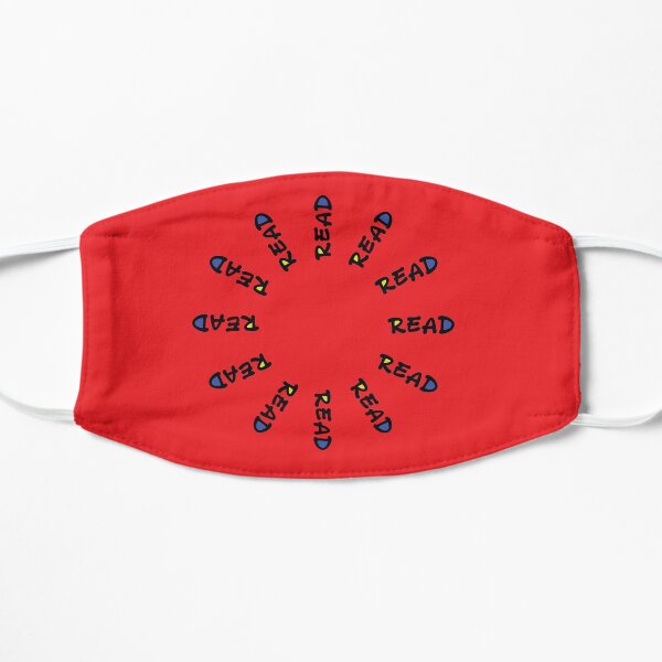 Red "Read" Flat Mask