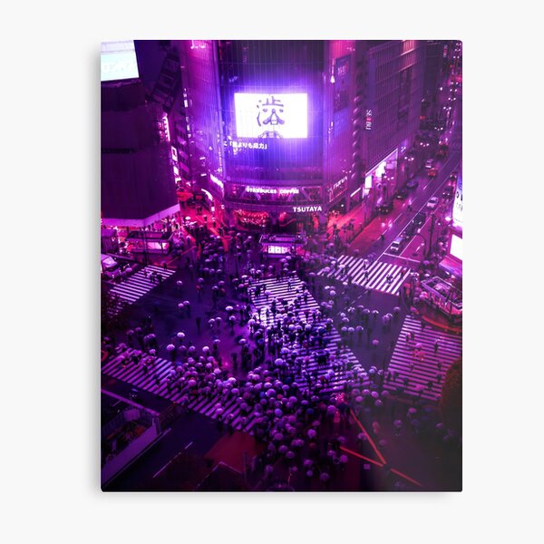 Shibuya City, Japan Metal Print