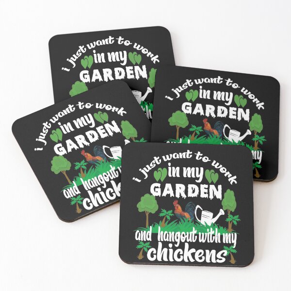 Item preview, i just want to work in my garden and hangout with my chickens ,funny Gift idea ,Gift for him  designed and sold by buzz1days.
