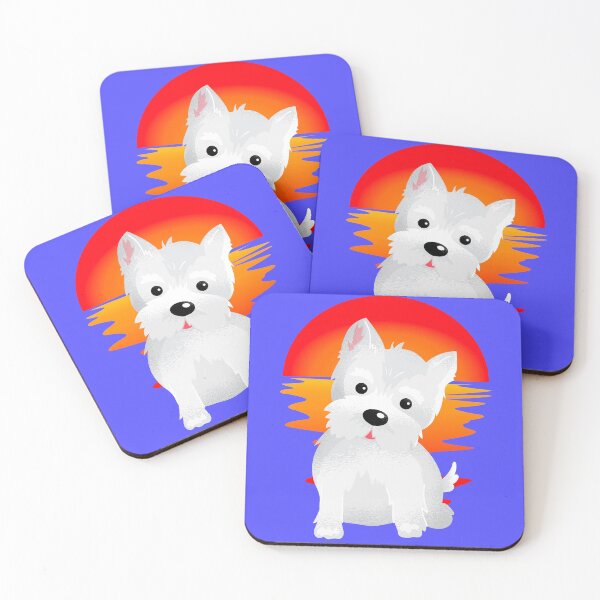 Item preview, Westie Sunset designed and sold by Animal Gifts For Animal Lovers.