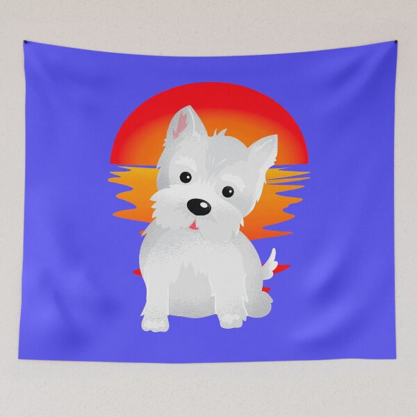 Item preview, Westie Sunset designed and sold by Animal Gifts For Animal Lovers.