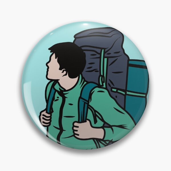 Artikelvorschau, Backpacker Illustration entworfen und verkauft von SLAG-Creative.