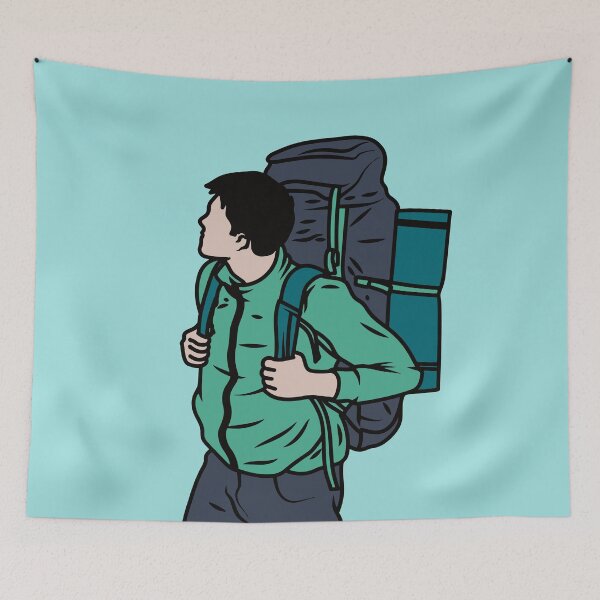 Item preview, Backpacker Illustration designed and sold by SLAG-Creative.