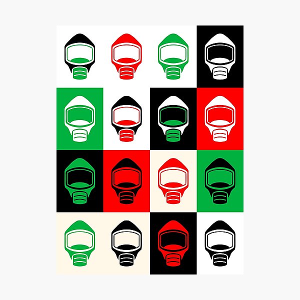 "Emergency Escape Mask Smoke Hood Icon" Photographic Print for Sale by