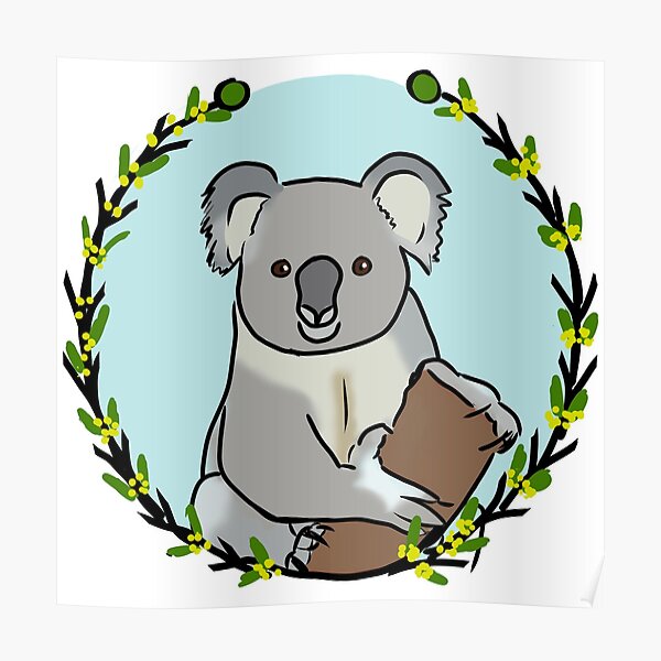Posters De Animados Beb C3 Koala Redbubble
