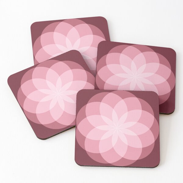 Item preview, Geometrical Flower of Rounds (Pink) designed and sold by shahramroj.