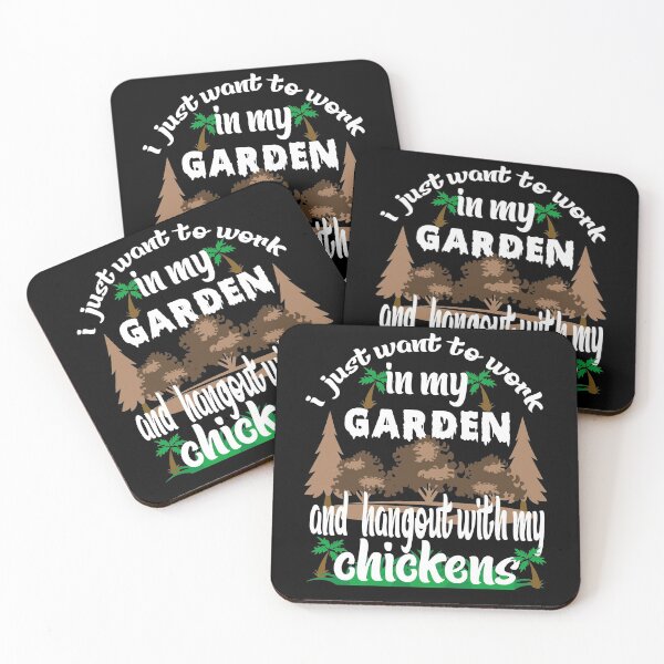 Item preview, i just want to work in my garden and hangout with my chickens ,funny Gift idea ,Gift for him  designed and sold by buzz1days.