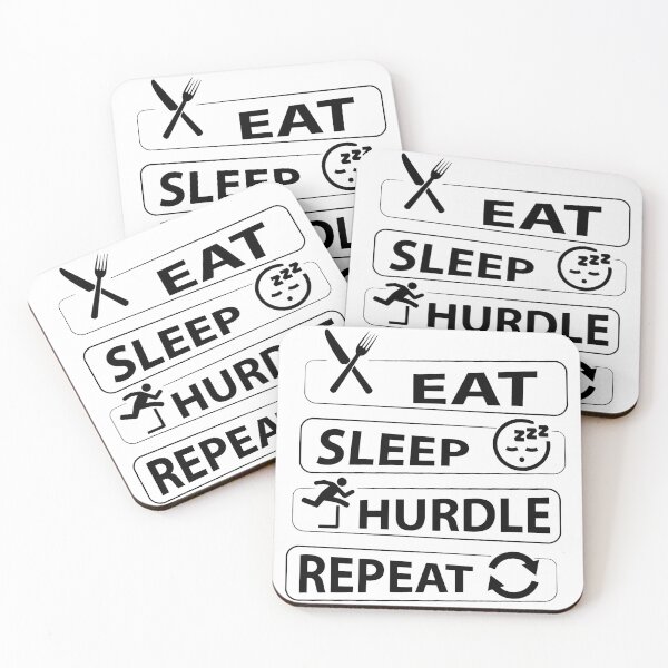 Item preview, eat sleep hurdle repeat designed and sold by Ashi17.