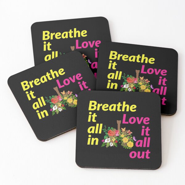 Item preview, breathe it all in, love it all out. flower design lungs designed and sold by doctors-apparel.
